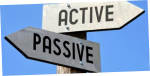 active v passive sign